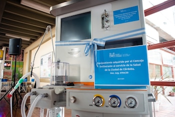 Máquina de anestesia entregada en