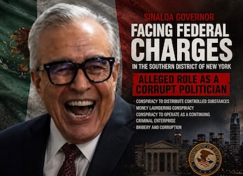 Ilustración generada con IA comparitda por el exjefe de la DEa. Crédito: @derekmaltz_sr