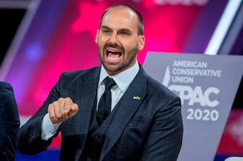 El diputado brasileño Eduardo Bolsonaro,