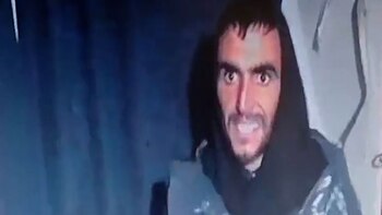 El rostro del delincuente quedó