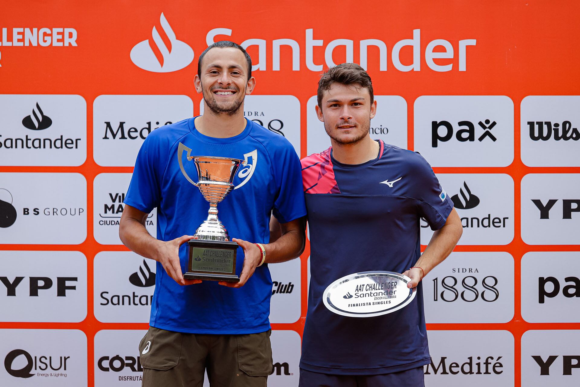 El argentino Alex Barrena reciente finalista del AAT Challenger Santander edición Villa María estará en el cuadro principal del certamen porteño (Crédito: Omar Rasjido / Prensa AAT)