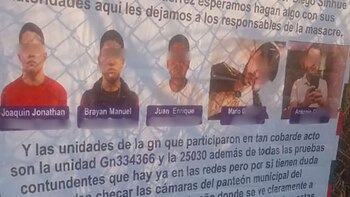 Manta colocada por el CJNG