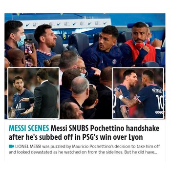 "Messi desaíra el apretón de