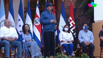 Daniel Ortega aprovechó el acto