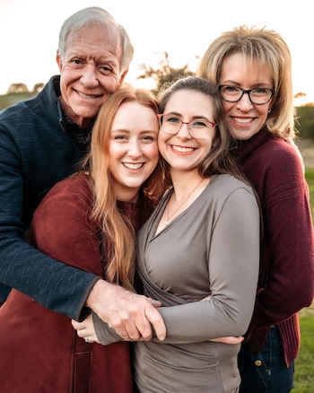 Kelly Sullenberger afirmó que la falta de certeza sobre la evolución de la salud representa una dificultad para la dinámica familiar (Cortesía de la familia Sullenberger)