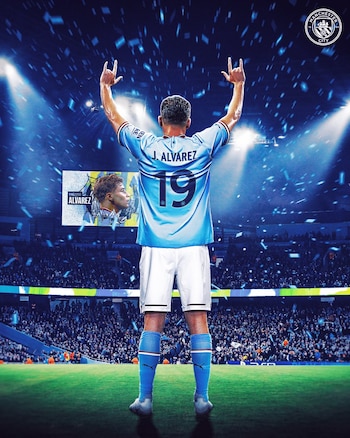 Julián Álvarez utilizará la camiseta