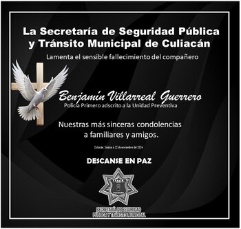 Crédito: X/@SSPyTM_Culiacan