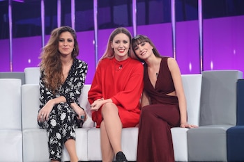 María Pelae y Alba Reig junto a Aitana en 'Operación Triunfo 2017' (RTVE)