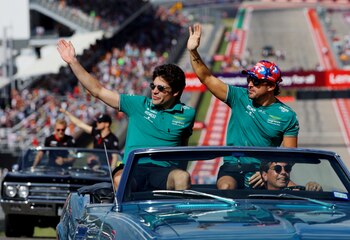 Stroll y Alonso en Austin