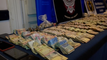 471.958 pesos uruguayos y 741 dólares incautados por operación Jacobo (Ministerio del Interior)