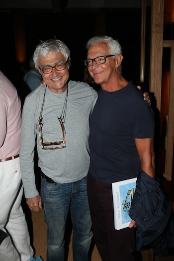 Rafael Viñoly junto al empresario y dueño del MALBA Eduardo Costantini