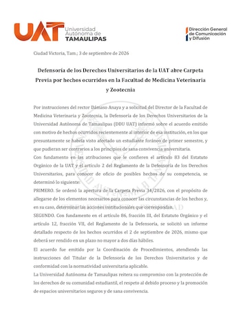 Universidad Autónoma de Tamaulipas bullying alumno