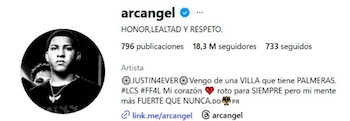 Arcángel no se ha pronunciado