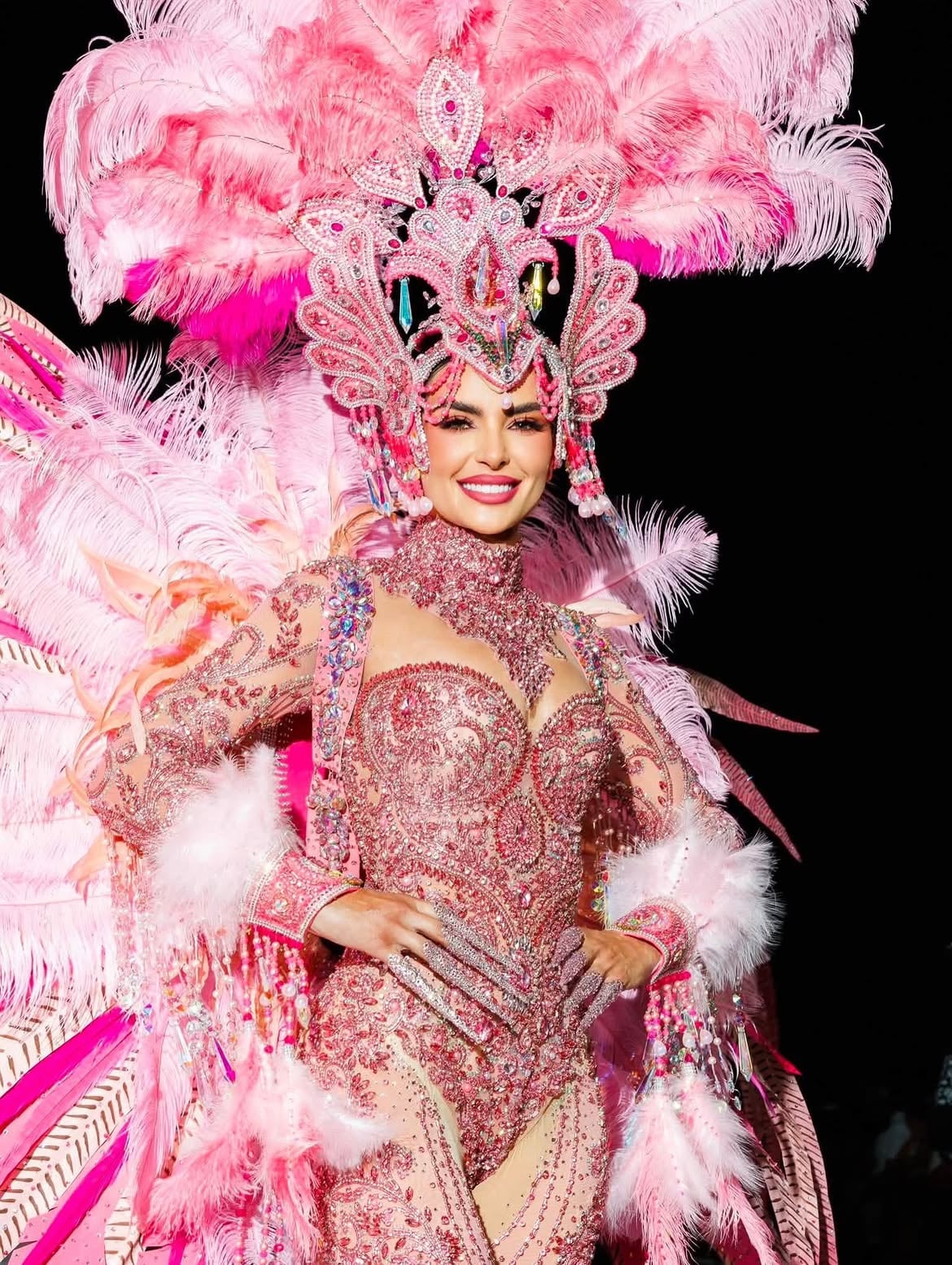 María Vargas, traje típico Miss Universe México 2026. (Instagram: jielgarciaaltamodaoficial)