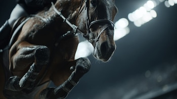 un caballo atlético, resistente y