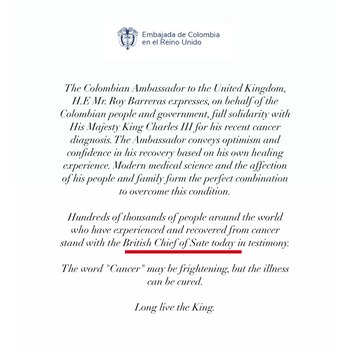 La carta con el error