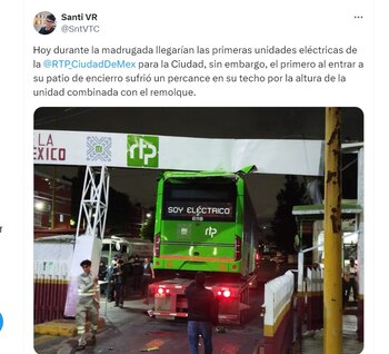 Chocaron nuevo RTP eléctrico y