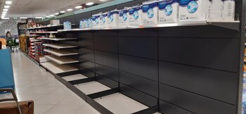 Los supermercados comienzan a mostrar