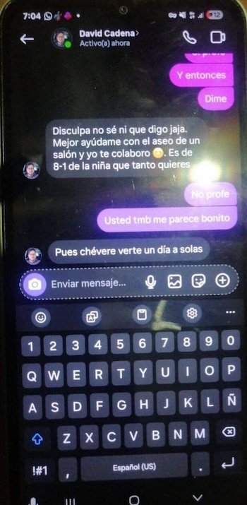La intervención familiar y policial evitó que la situación escalara, tras la llegada del docente a la vivienda donde creía encontrarse a solas con la estudiante - crédito Gaceta Informativa / Facebook