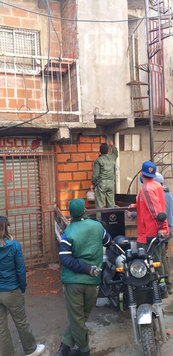 Así tapiaron uno de los