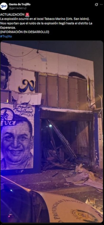 Explosión sacude Trujillo: viviendas afectadas