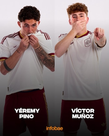 Yéremy Pino y Víctor Muñoz (Infobae España)