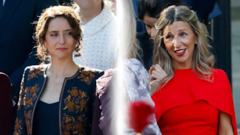 El duelo de estilo de Isabel Díaz Ayuso y Yolanda Díaz en el 12 de octubre: de la torera bordada de la presidenta madrileña a la capa gallega de la ministra