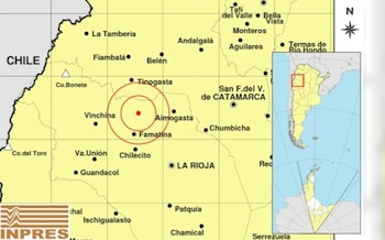 Hubo tres temblores, el tercero