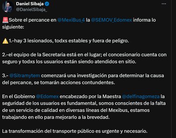 Mensaje tras el accidente. (@DanielSibaja_)