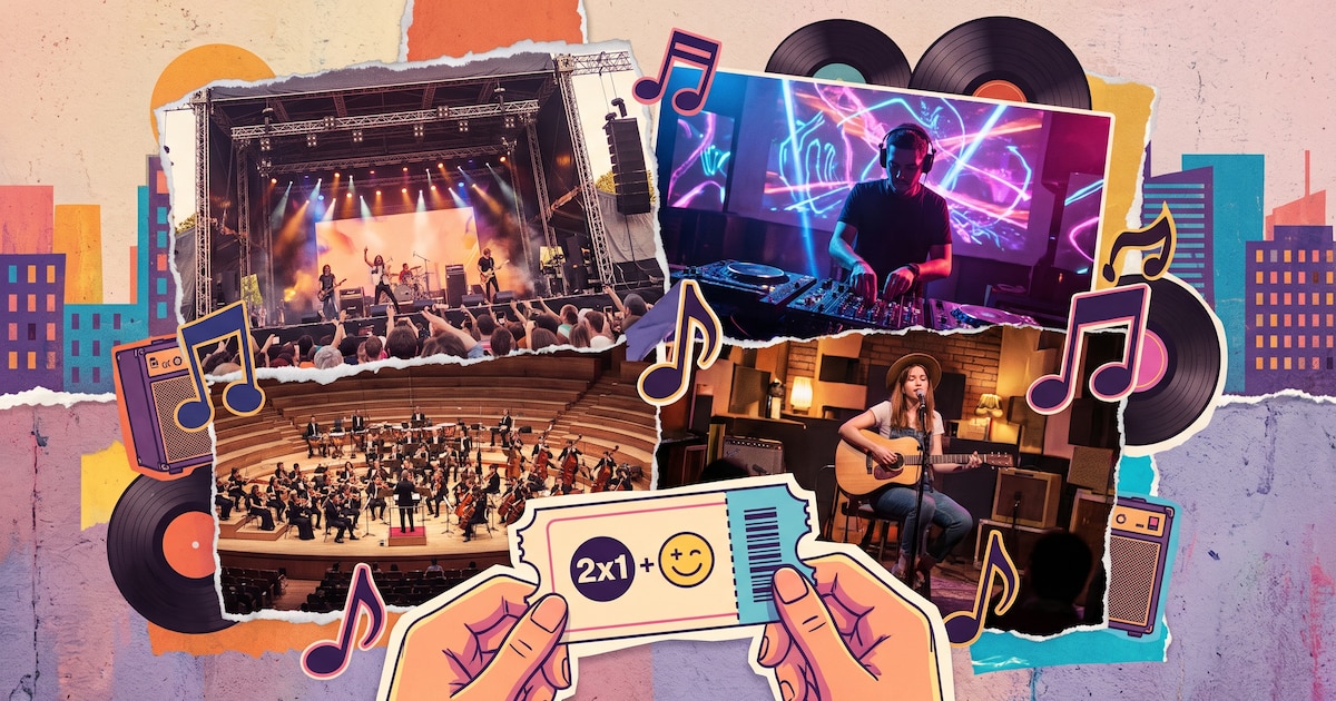 Más de 150 conciertos entran al dos por uno y la letra pequeña decide el ahorro