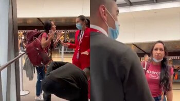 Mujer que agredió verbalmente a