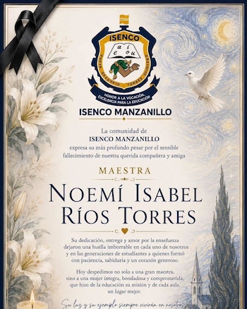 Ataque homicidio feminicidio Colima ISENCO Manzanillo Isabel Ríos Torres