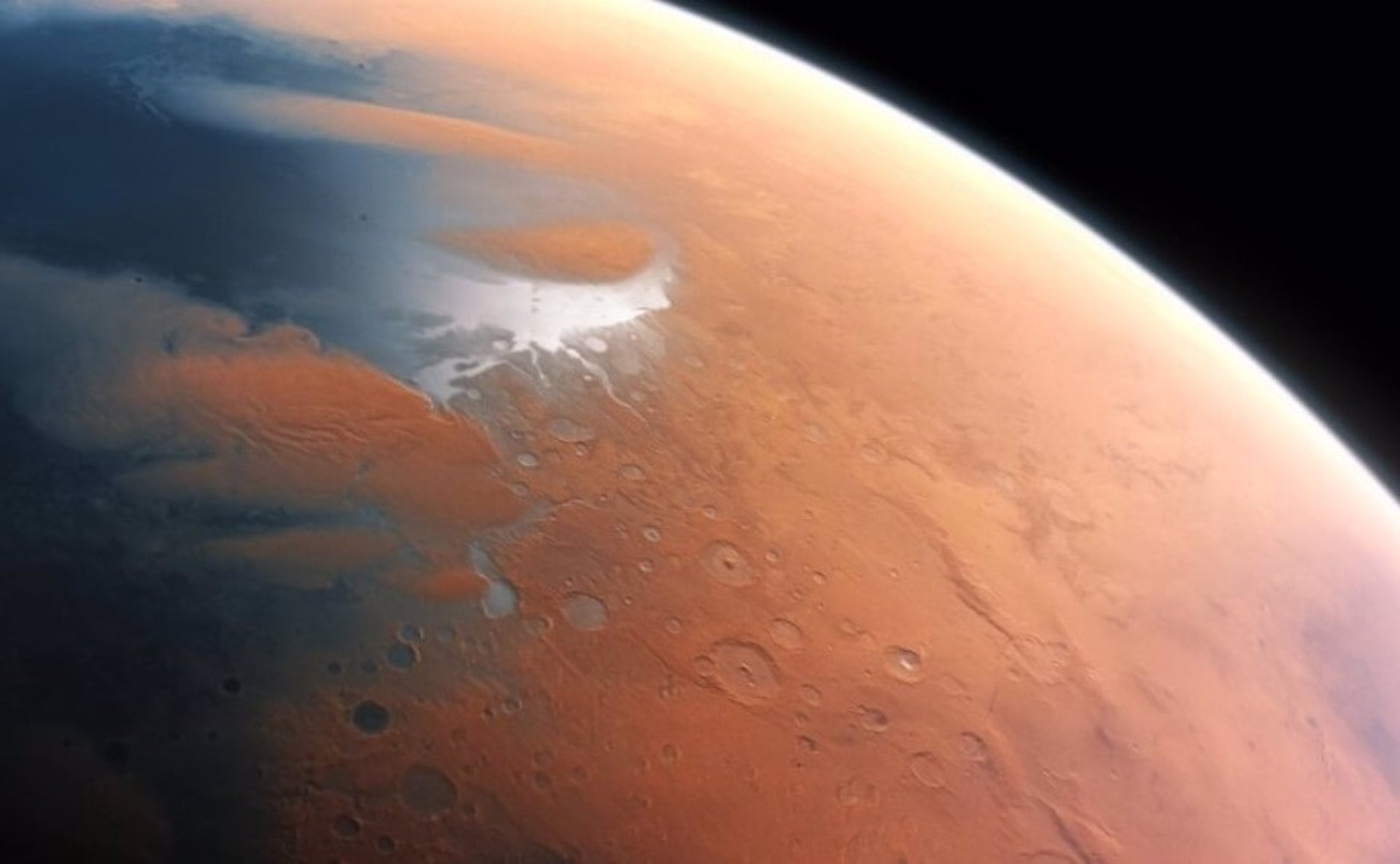 Los deltas en abanico hallados en Marte muestran el alcance que tuvo el agua en el planeta rojo hace más de 3.000 millones de años (ESO/M. KORNMESSER/N. RISINGER)