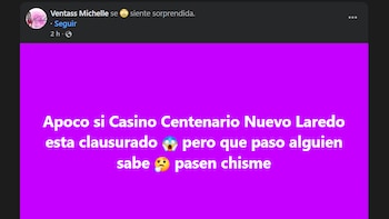 Reportan clausura de casino ligado al Cártel del Noreste sancionado por EEUU
