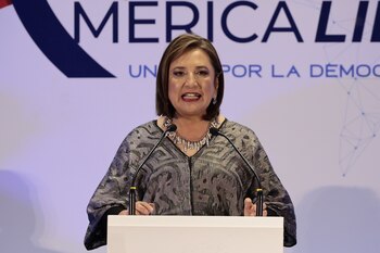 La precandidata a la presidencia