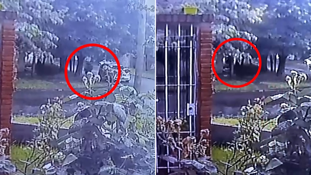 Video: el momento en que abandonaron al bebé que fue encontrado envuelto en una manta en La Plata