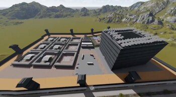 Rénder de megacárcel propuesta por