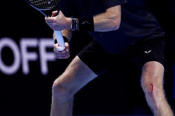 La herida de Rublev (REUTERS/Guglielmo