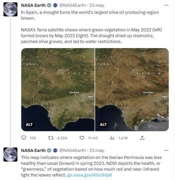 Imagen del satélite de la