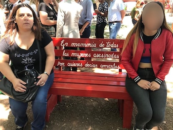 Georgina y su hija E.