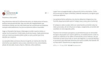 - crédito @carolinacorcho/X