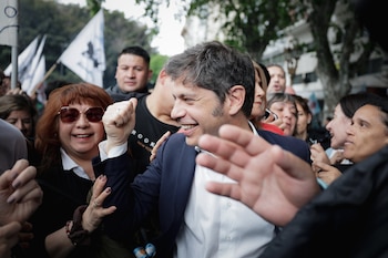 Axel Kicillof en la 5° marcha federal universitaria