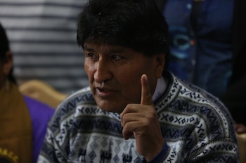 El ex presidente Evo Morales,