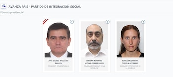 Lista de vicepresidentes en Perú 2026: estos son los acompañantes de cada candidato: Captura: ONPE.