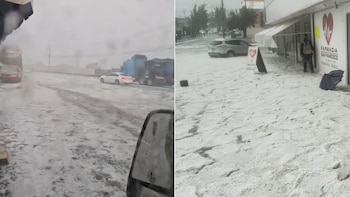 Granizada golpea Ixtlahuaca, Edomex y paraliza la carretera Toluca-Atlacomulco