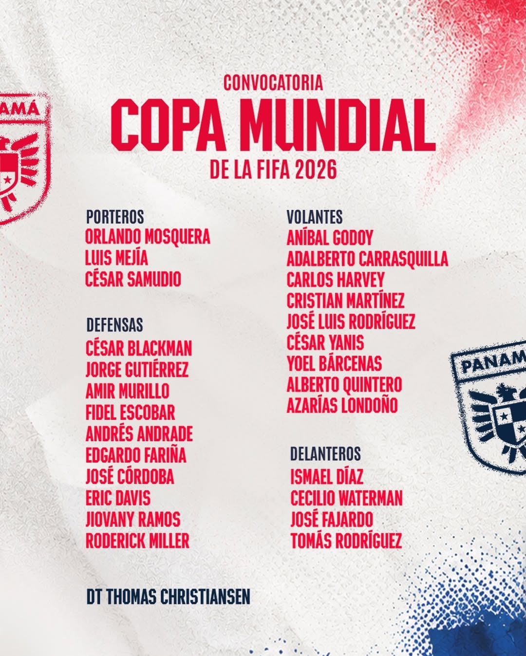 Convocados de Panamá para la Copa del Mundo 2026.