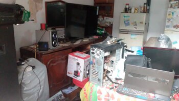 Durante el allanamiento se secuestraron