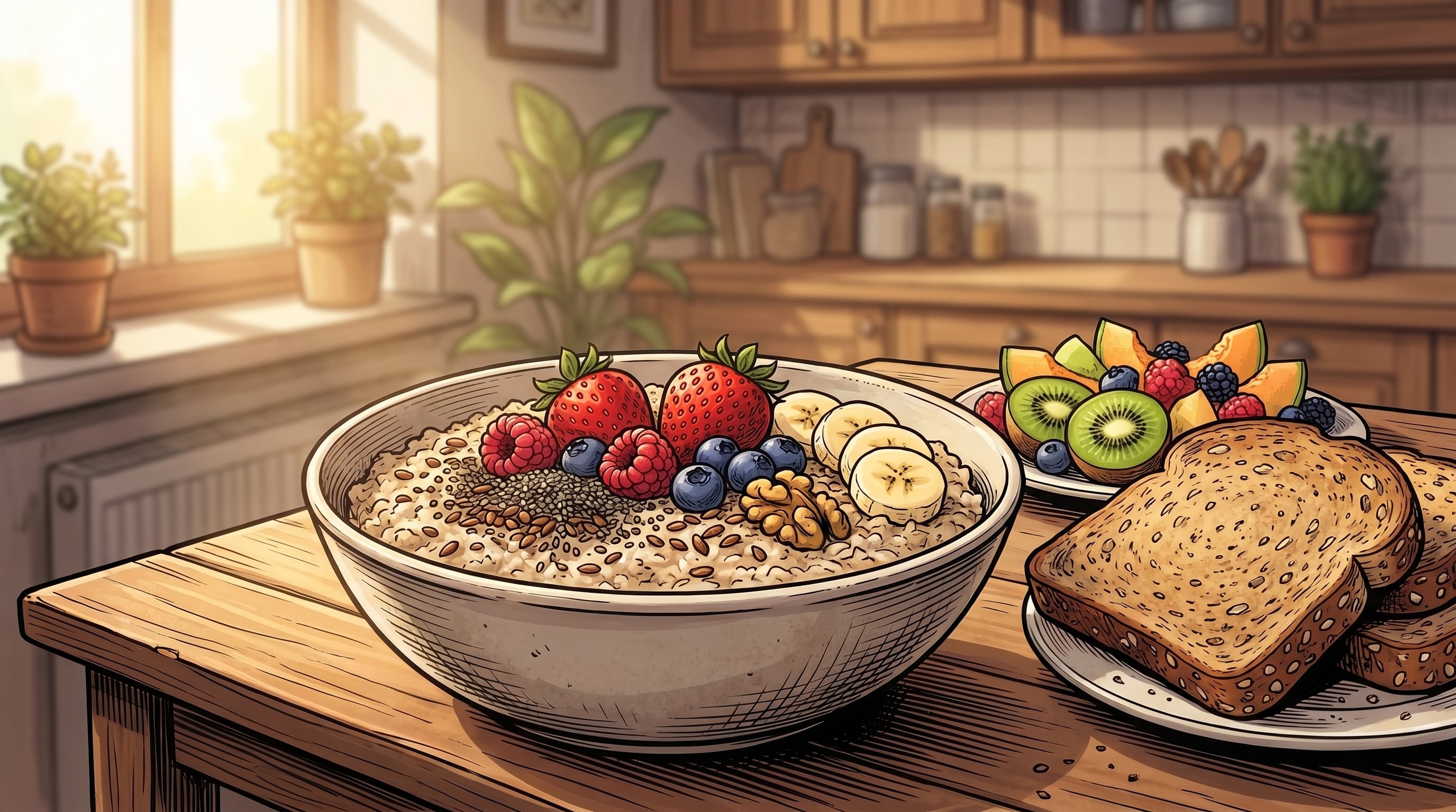 La gastroenteróloga Trisha Pasricha, de la Universidad de Harvard, afirmó que el desayuno es el mejor momento para consumir fibra dietética (Imagen Ilustrativa Infobae)