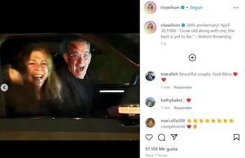 Rita Wilson compartió fotos de