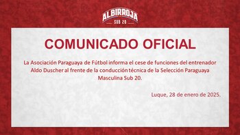 El comunicado de Paraguay en